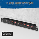 Rack Mount Power Strips 8 Outlet Strips Surge Protector With Individual Switches