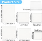 6 Pcs Acrylic Blocks Acrylic Stamp Blocks Acrylic Display Blocks Clear Acrylic S