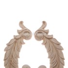Unpainted Woodcarving Corner Onlay Applique Cabinet Window Flower Door Decor