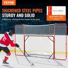 Outdoor Steel Hockey Net With Backstop And Target Features 72 Inch Size