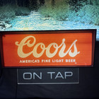  vintage  1970   s Coors Beer    mountain Stream   motion Lighted Sign work Test  