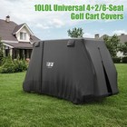 10l0l 4 2 Passenger Golf Cart Cover For Yamaha Ezgo Club Car  420d Waterproof