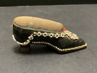 Vintage Shoe Sewing Pin Cushion Leather High Heel Women s Beaded