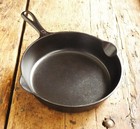 Vintage Griswold Cast Iron Skillet Frying Pan   5 Large Block Logo - Ironspoon