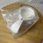 Tupperware  3478a- 3483a Measuring Cups Set Of 6 White   Blue   s Curved Handles