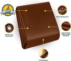 Heavy Duty Poly Tarp Cover  16 Mil Thick  Brown Tarpaulin  Waterproof W grommets