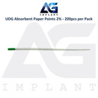 5 Dental Absorbent Cotton Paper Points 2  200pcs Per Pack Fast Drying Udg Lab