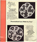 Beginner s Guide To Battenburg Lace Making By Machine   1986 Speed Stitch   2009