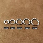 Womens Small Round Huggie Hoop Earrings 316l Surgical Steel 8 10 12 14 16 18mm