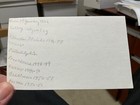 Kenny Sailors  jump Shot Popularizer   Signed Index Card   Excellent Condition