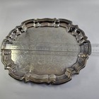 Vintage Leonard Ep Silver Plated Serving Tray 14 5  X 11  X 2  Tall