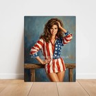 Raquel Welch     Tribute Art     Premium Aluminum Metal Sign     11 X 14