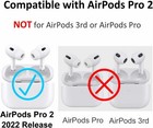 Fit In Case For Airpods Pro 2nd Ultra Thin Ear Tips White Black Blue 