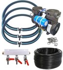 1 2hp Shallow Water Dock Beach Aerator Pro Kit 300  Poly 3-48  Sinking Diffusers