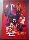 Batman Beyond Animated Series Poster Tom Whalen Signed Ap  Silk Screen Print  50