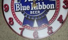 Pabst Blue Ribbon Wall Clock  Almost 8in Around 
