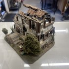 Handmade Wwii German Rathaus Ruins Diorama War Damaged Military Terrain Building