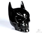 5 0  Black Obsidian Hand Carved Batman Crystal Skull Fine Art Sculpture