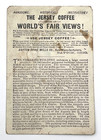 Jersey Coffee Trade Card 1893 World   s Fair Fisheries Building Litho