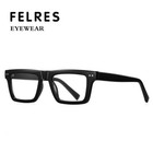 Men Tr90 Square Anti Blue Light Reading Glasses Clear Lens Presbyopic Glasses 