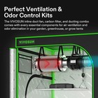 Vivosun Complete Grow Tent Kit W  Led Grow Light 100w 200w 400w w inline Fan Kit