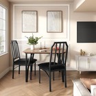 Dining Table Set For 2  kitchen Table With 2 Upholstered Chair For Small Space