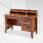 Computer Desk Pc Laptop Writing Table Workstation Student Study Furniture Rustic