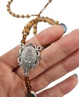 Olive Wood Rosary Virgin Mary Wooden Rosary Prayer Beads Unisex   Memorial