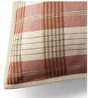 Ralph Lauren Camile Collection Kieran Plaid Euro Pillow Shams  2  New