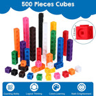 500 Pieces Math Cubes Set Learning Linking Manipulative Educational Cube Stem Co