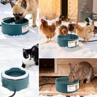 2 2l Heated Pet Water Bowl  Outdoor Dog And Cat Bowl For Winter