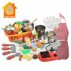 Kitchen Kids Set Toy 42pcs Cooking Cooktop Pot Pan Pretend Play Chef Kitchen Toy