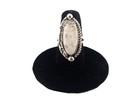 Navajo Ring Silver Native American Jewelry White Buffalo Turq Signed Sz 7 25