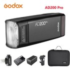 Godox Ad200 Pro 200ws 2 4g Pocket Flash Strobe Monolight Hss 1 8000s Speedlite