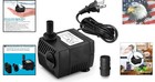 90 Gph Submersible Pump - Quiet  Compact Fountain   Aquarium Water Feature