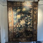 Gorgeous French Verdure Antique Style Dye Injected Cotton-linen Canvas Tapestry