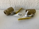 1  Brass Ball Valve Npt Female Threaded Full Port 600 Wog Lot Of 2
