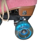 Moxi Malibu Roller Skates Pink Barbie Size 5 Women   s Suede Quad Outdoor Wheels