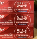 3x Colgate Optic White Stain Fighter Toothpaste Clean Mint Paste W  Baking Soda