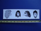 The Who By Numbers 1975 Caricature Bumper Sticker Nos Keith Moon Roger Daltrey