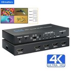 4k Hdmi Multi-viewer 4x1 Quad Screen Viewer 4 In 1 Seamless Hdmi Switcher Switch