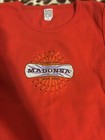 Madonna Drowned World Tour 2001 Red Sleeveless Lace-up Shirt Top Size L Rare