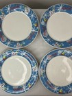 Coca-cola Coke Laughing Snowman Christmas Dinner Plates 10  Holiday Set Of 4