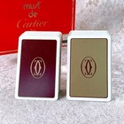 Vintage Must De Cartier Playing Cards 2 Decks With Box