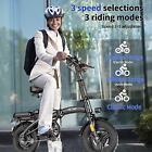 Hloie H4 Adult Ebike 400w Foldable 48v 12ah Electric Bicycle 23mph 35miles Range