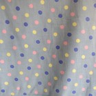 Vtg Light Weight Corduroy Powder Blue Polka Dots 2 Yds X 45 