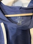 George Mens Sz 2xl Blue Pullover Hoodie Jacket Nwt