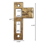Salvaged Brass Strike Plates For Mortise Locks  1 2  Spacing  Nstp76