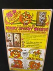 Kooky Spooky Vintage Halloween  1970 s Stained Glass Window Clings Ishy Bat