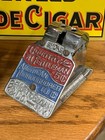 Vtg 1891  country Gentleman  American Thoroughbred  Stamped Metal Cigar Cutter